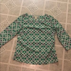 Banana republic black and green shirt